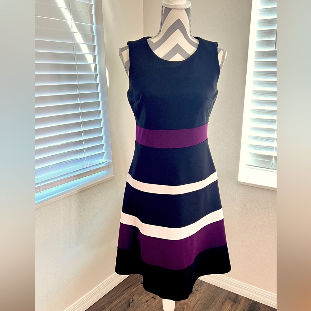 Tommy Hilfiger Colorblock Sheath Dress Sz 6